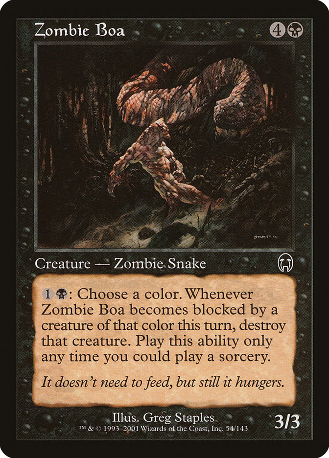 Zombie Boa [Apocalypse] | Boutique FDB TCG