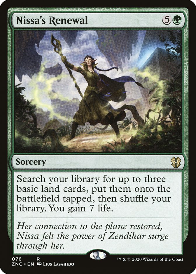 Nissa's Renewal [Zendikar Rising Commander] | Boutique FDB TCG