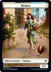 Human // Food (17) Double-Sided Token [Throne of Eldraine Tokens] | Boutique FDB TCG