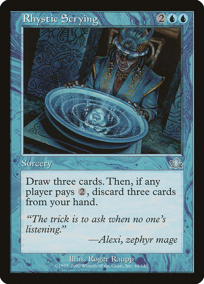 Rhystic Scrying [Prophecy] | Boutique FDB TCG