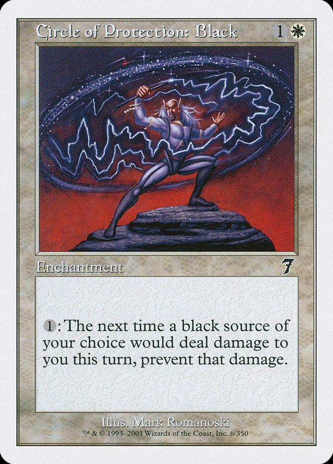 Circle of Protection: Black [Seventh Edition] | Boutique FDB TCG