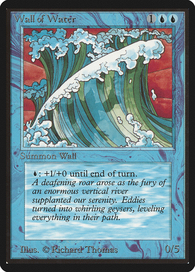 Wall of Water [Beta Edition] | Boutique FDB TCG