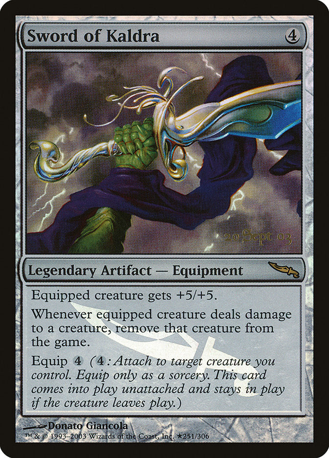 Sword of Kaldra [Mirrodin Promos] | Boutique FDB TCG