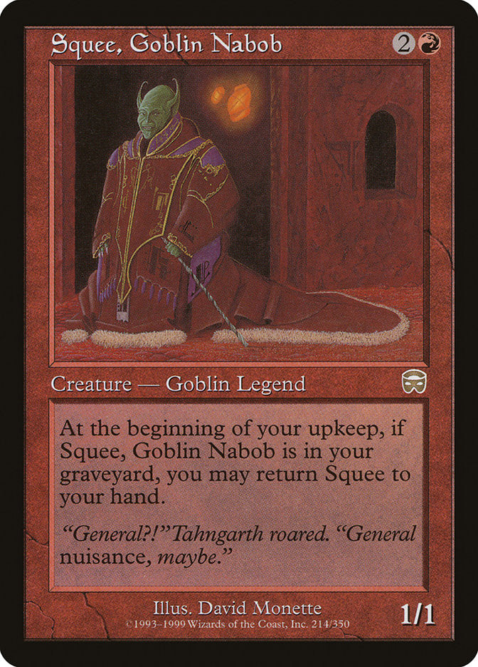 Squee, Goblin Nabob [Mercadian Masques] | Boutique FDB TCG