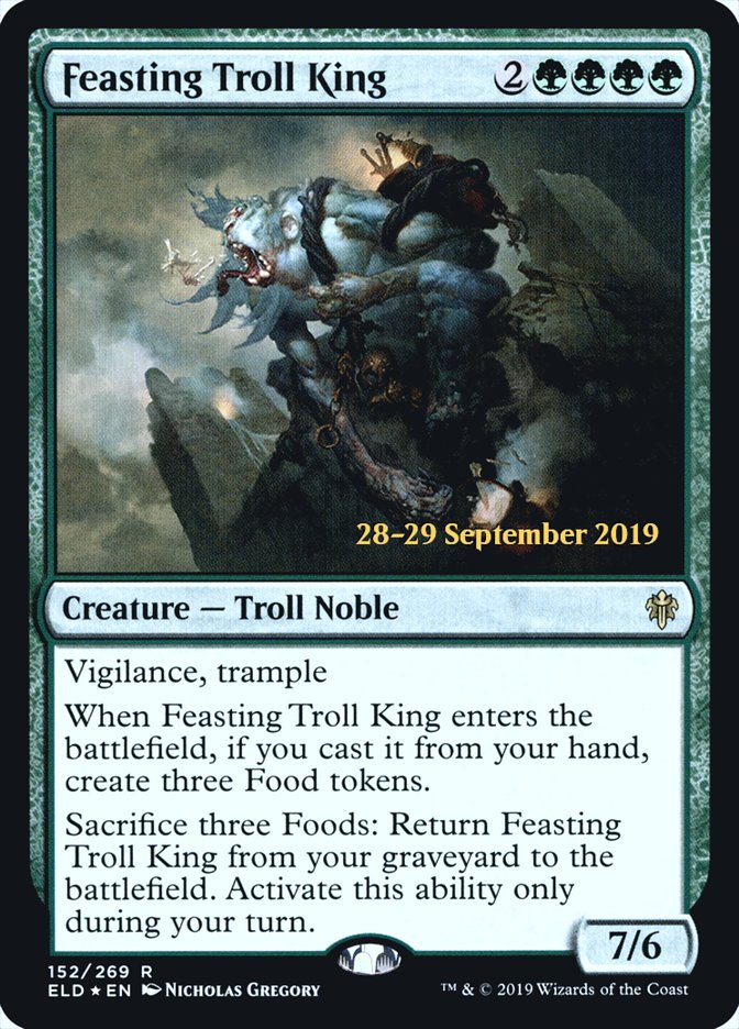 Feasting Troll King [Throne of Eldraine Prerelease Promos] | Boutique FDB TCG