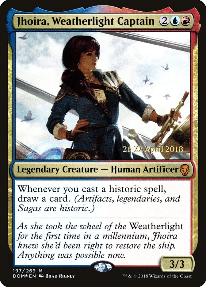 Jhoira, Weatherlight Captain [Dominaria Prerelease Promos] | Boutique FDB TCG