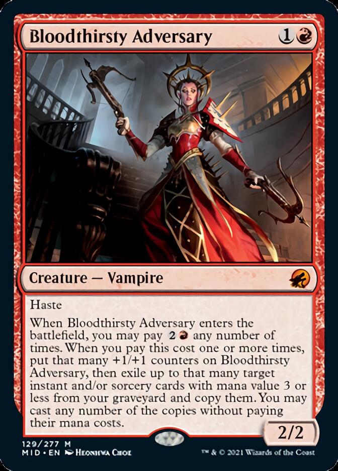 Bloodthirsty Adversary [Innistrad: Midnight Hunt] | Boutique FDB TCG