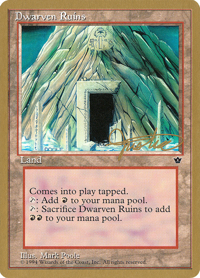 Dwarven Ruins (Mark Justice) [Pro Tour Collector Set] | Boutique FDB TCG