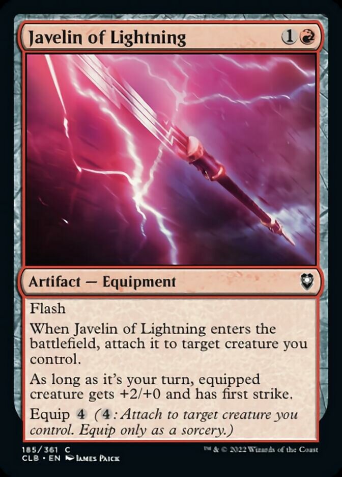 Javelin of Lightning [Commander Legends: Battle for Baldur's Gate] | Boutique FDB TCG