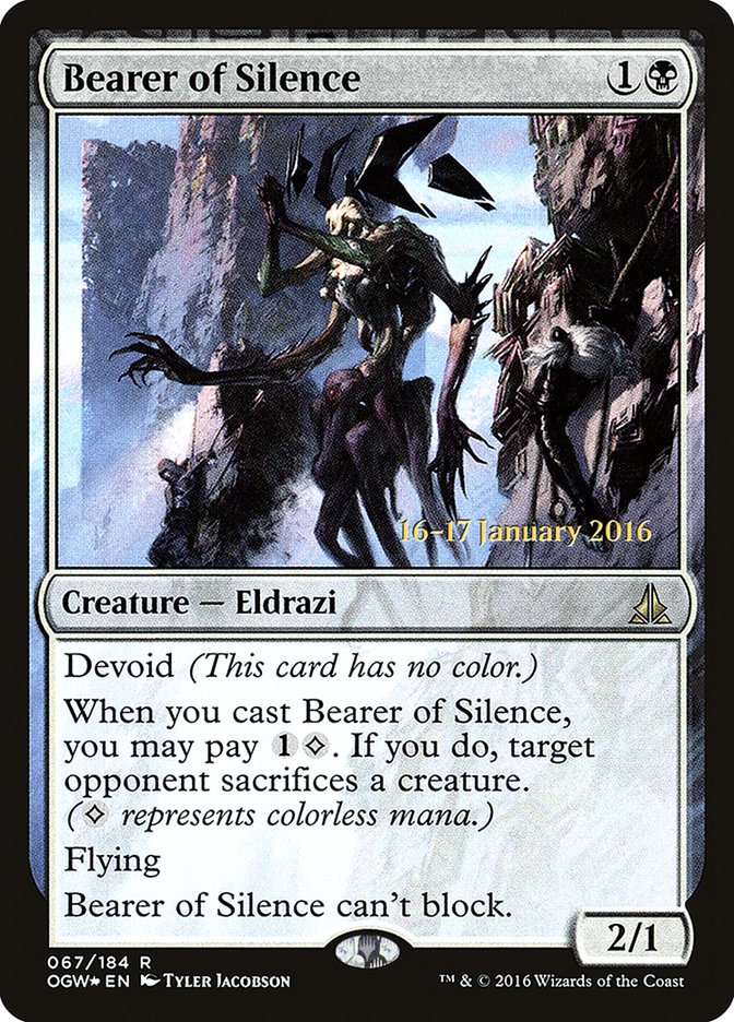 Bearer of Silence [Oath of the Gatewatch Prerelease Promos] | Boutique FDB TCG