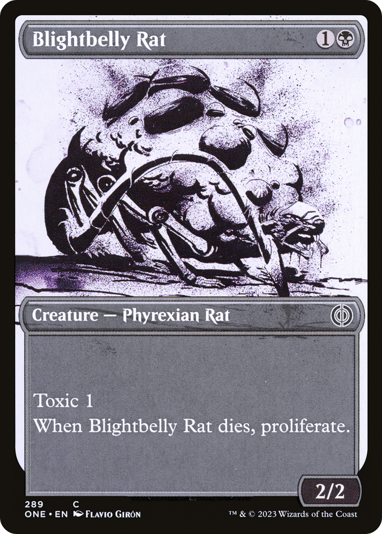Blightbelly Rat (Showcase Ichor) [Phyrexia: All Will Be One] | Boutique FDB TCG