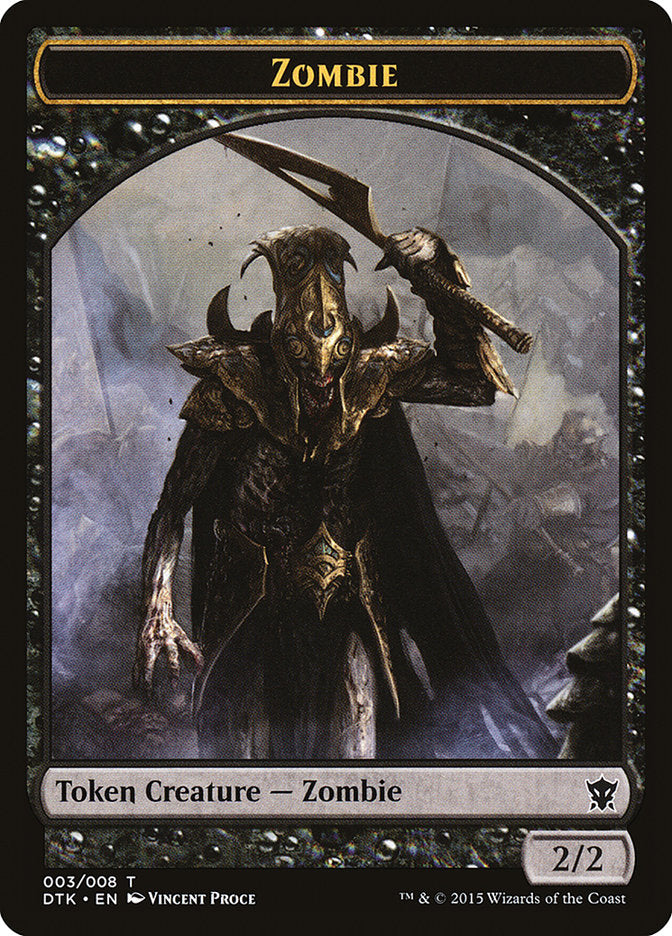 Zombie Token [Dragons of Tarkir Tokens] | Boutique FDB TCG