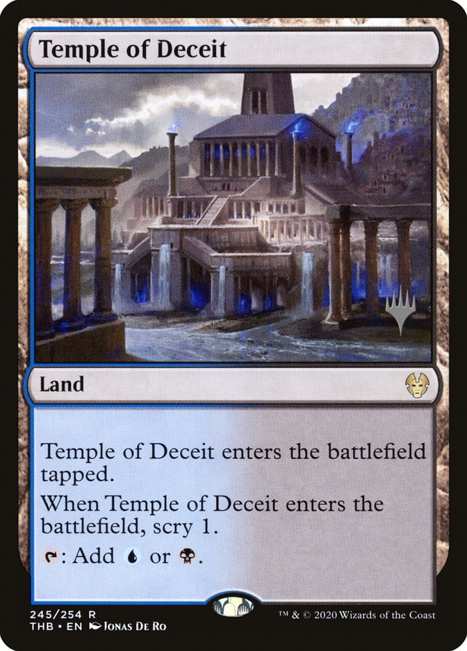 Temple of Deceit (Promo Pack) [Theros Beyond Death Promos] | Boutique FDB TCG