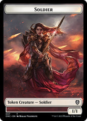 Soldier (007) // Angel Double-Sided Token [Phyrexia: All Will Be One Commander Tokens] | Boutique FDB TCG