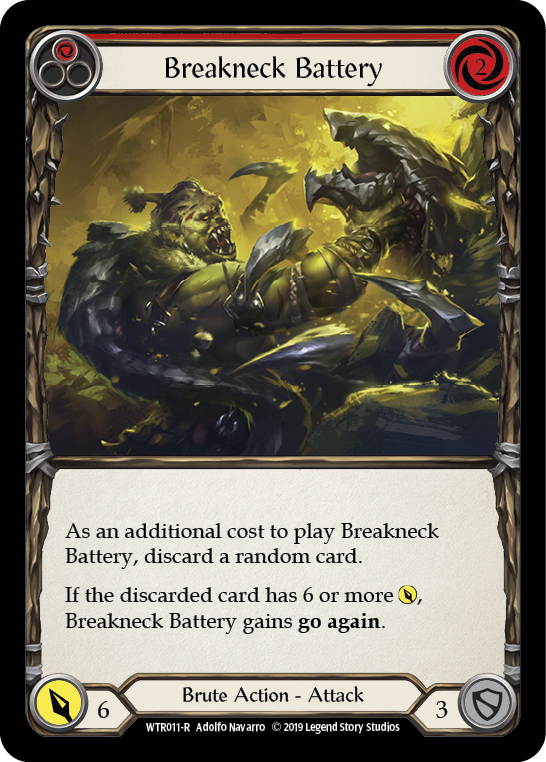 Breakneck Battery (Red) [WTR011-R] (Welcome to Rathe)  Alpha Print Normal | Boutique FDB TCG