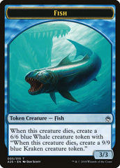 Fish // Kraken Double-Sided Token [Masters 25 Tokens] | Boutique FDB TCG