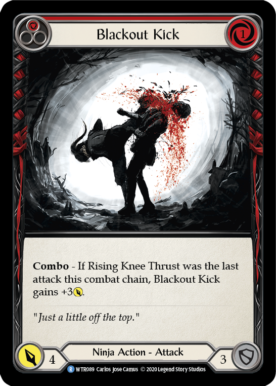 Blackout Kick (Red) [U-WTR089] (Welcome to Rathe Unlimited)  Unlimited Normal | Boutique FDB TCG