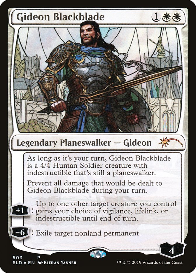 Gideon Blackblade (Stained Glass) [Secret Lair Drop Promos] | Boutique FDB TCG