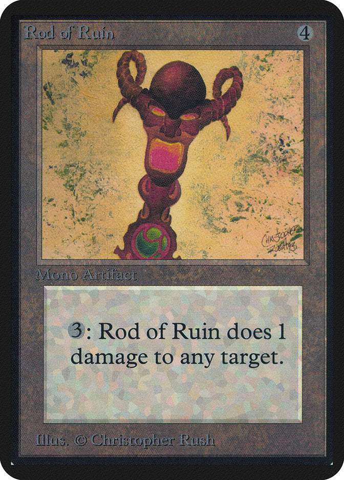 Rod of Ruin [Alpha Edition] | Boutique FDB TCG