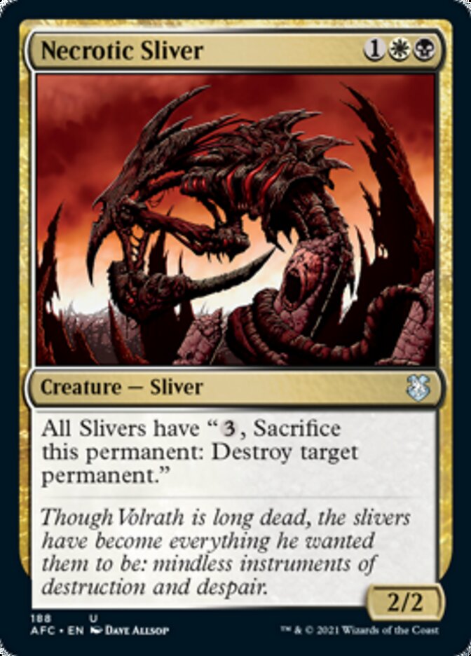 Necrotic Sliver [Dungeons & Dragons: Adventures in the Forgotten Realms Commander] | Boutique FDB TCG