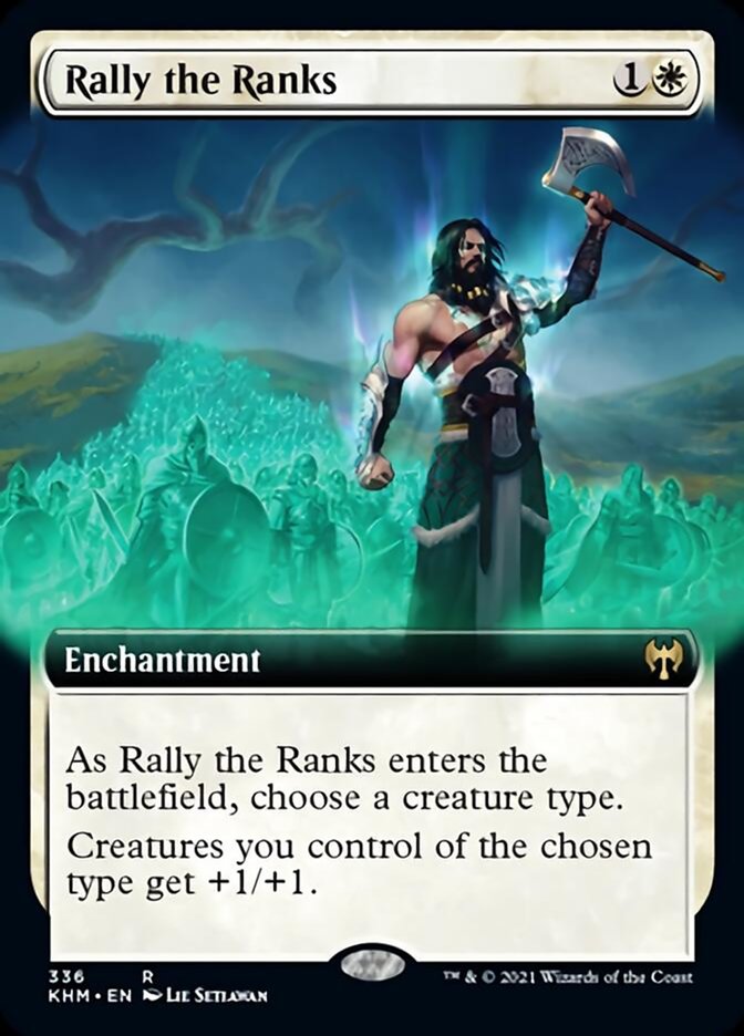 Rally the Ranks (Extended Art) [Kaldheim] | Boutique FDB TCG