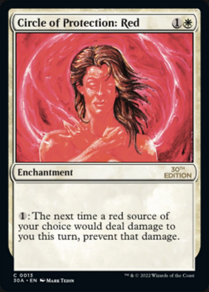 Circle of Protection: Red [30th Anniversary Edition] | Boutique FDB TCG