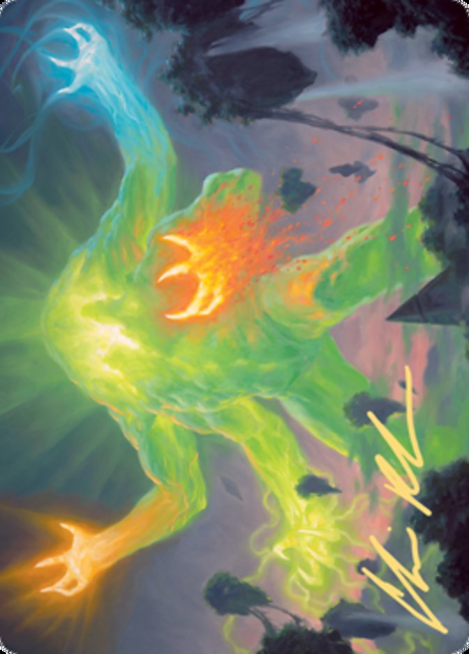 Omnath, Locus of Creation Art Card (Gold-Stamped Signature) [Zendikar Rising Art Series] | Boutique FDB TCG