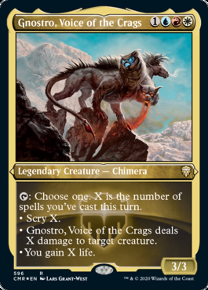 Gnostro, Voice of the Crags (Etched) [Commander Legends] | Boutique FDB TCG