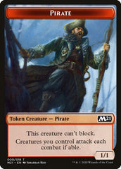 Knight // Pirate Double-Sided Token [Core Set 2021 Tokens] | Boutique FDB TCG
