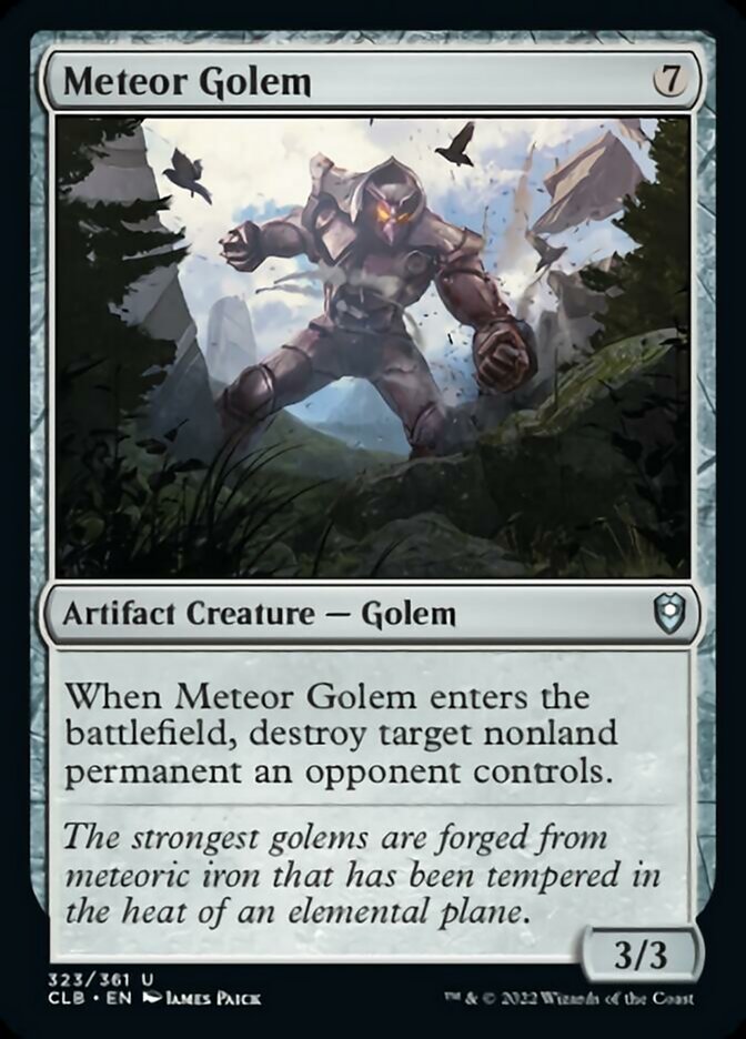 Meteor Golem [Commander Legends: Battle for Baldur's Gate] | Boutique FDB TCG