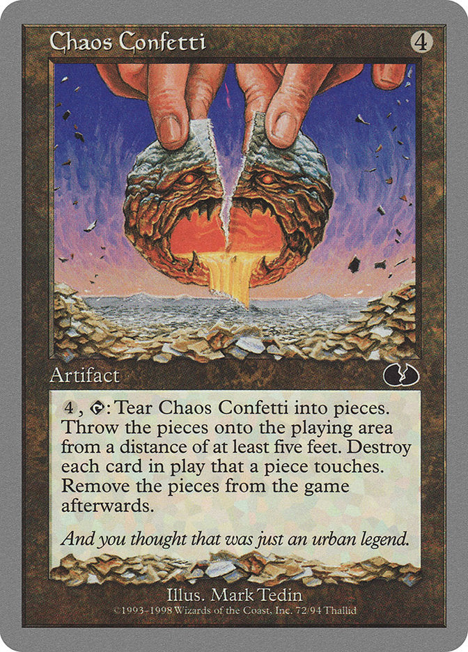 Chaos Confetti [Unglued] | Boutique FDB TCG