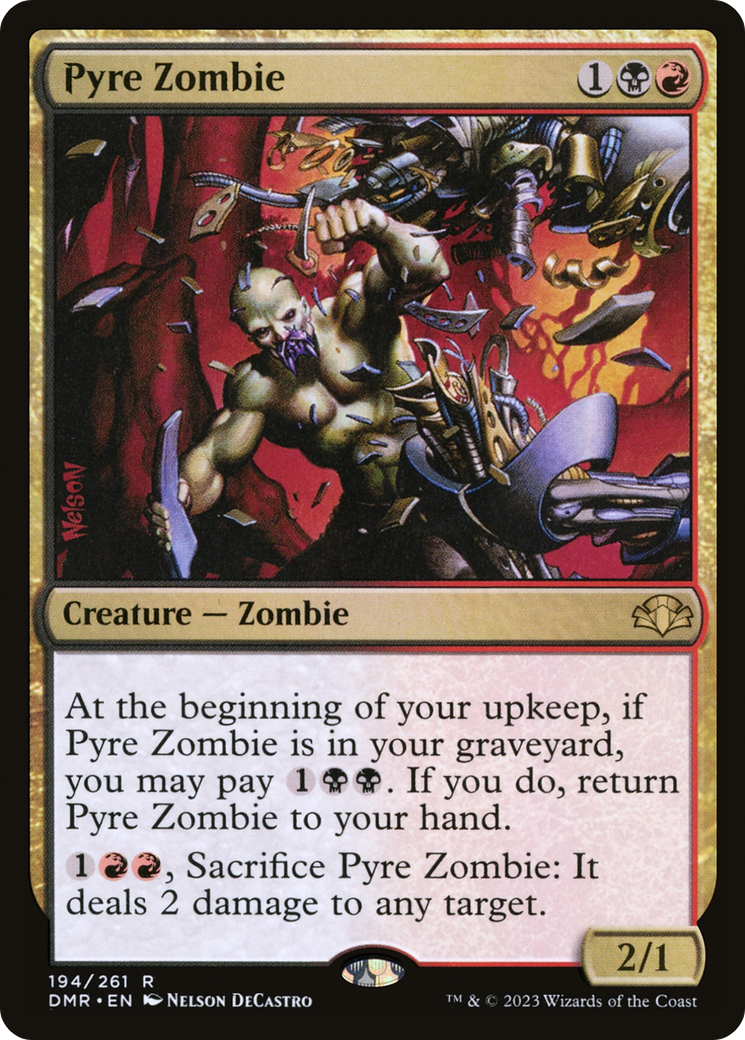 Pyre Zombie [Dominaria Remastered] | Boutique FDB TCG