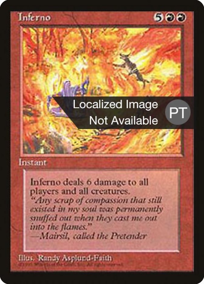 Inferno [Fourth Edition (Foreign Black Border)] | Boutique FDB TCG
