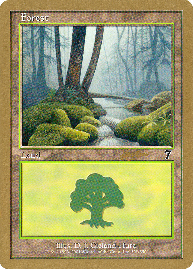 Forest (328) (Sim Han How) [World Championship Decks 2002] | Boutique FDB TCG