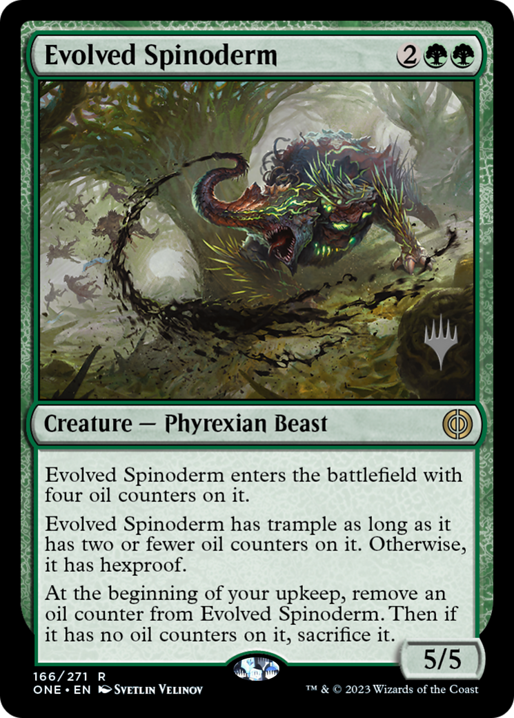 Evolved Spinoderm (Promo Pack) [Phyrexia: All Will Be One Promos] | Boutique FDB TCG