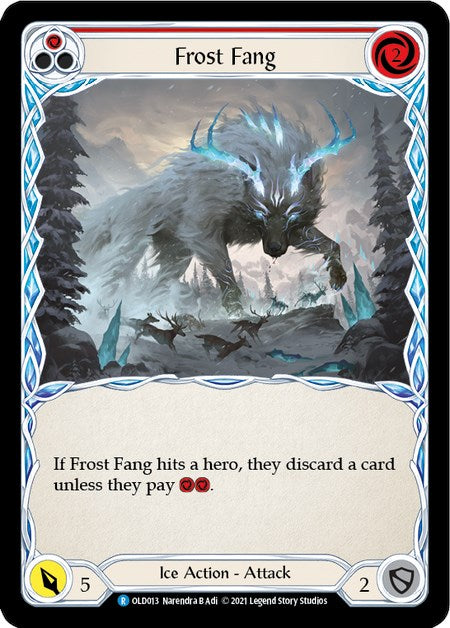 Frost Fang (Red) [OLD013] (Tales of Aria Oldhim Blitz Deck)  1st Edition Normal | Boutique FDB TCG