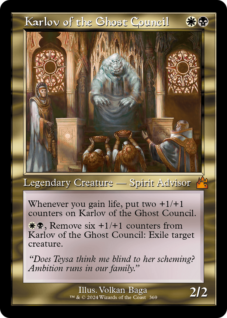 Karlov of the Ghost Council (Retro Frame) [Ravnica Remastered] | Boutique FDB TCG