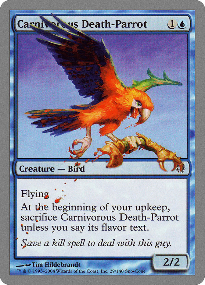 Carnivorous Death-Parrot [Unhinged] | Boutique FDB TCG