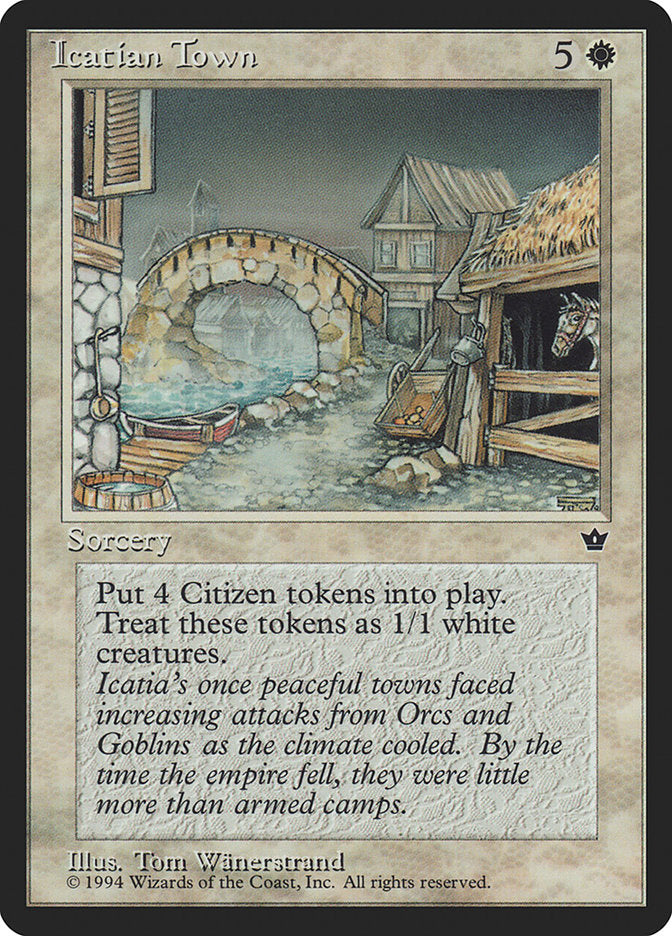 Icatian Town [Fallen Empires] | Boutique FDB TCG