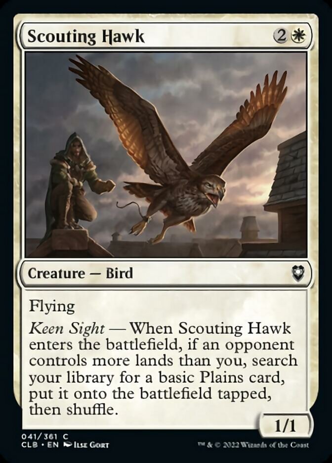 Scouting Hawk [Commander Legends: Battle for Baldur's Gate] | Boutique FDB TCG