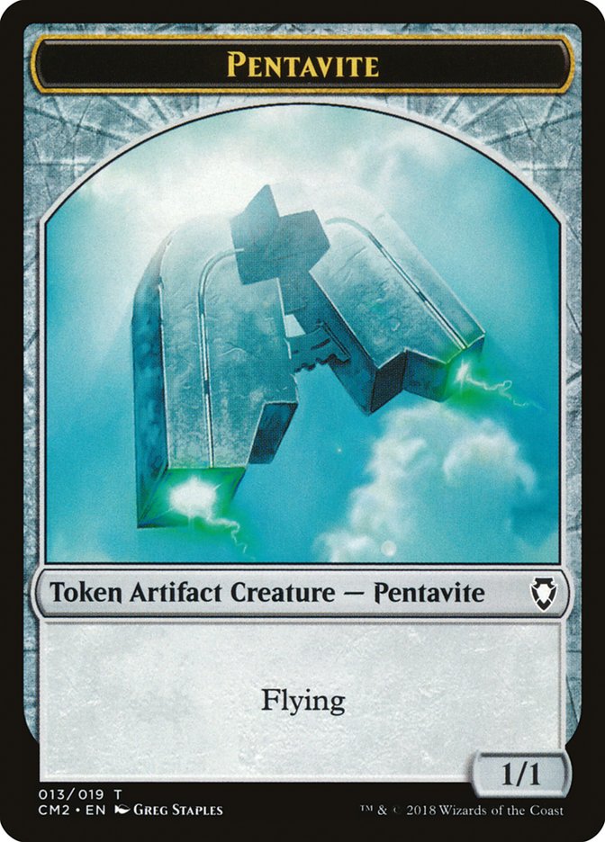 Pentavite Token [Commander Anthology Volume II Tokens] | Boutique FDB TCG