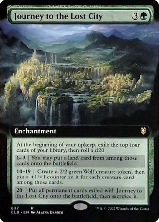 Journey to the Lost City (Extended Art) [Commander Legends: Battle for Baldur's Gate] | Boutique FDB TCG