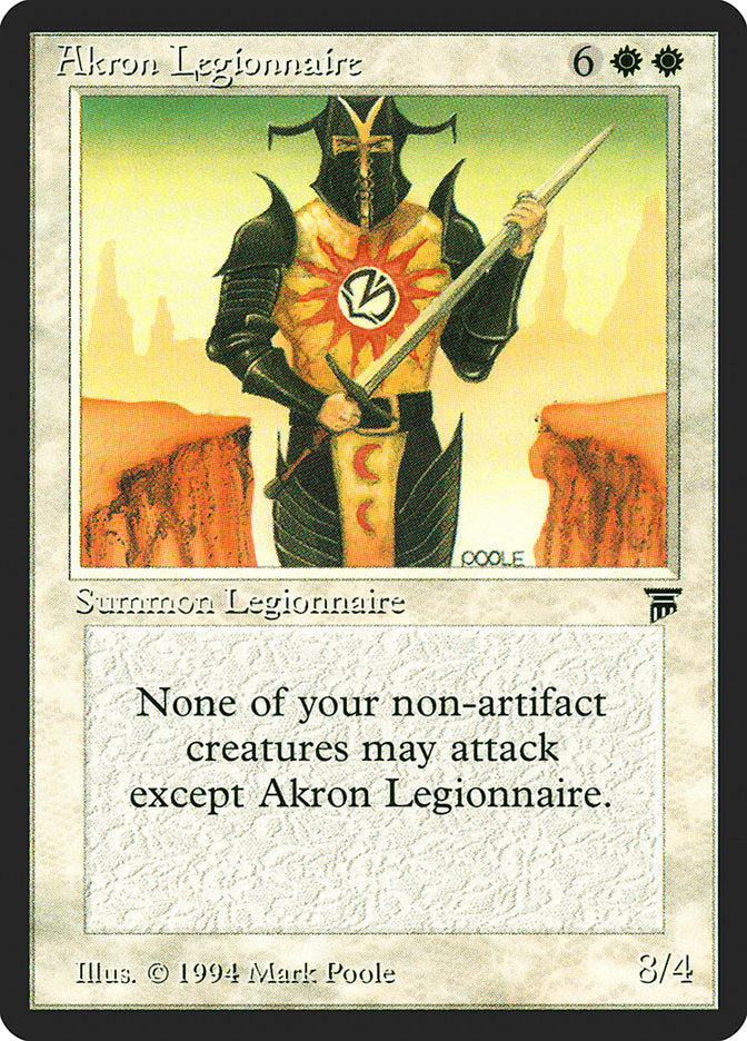 Akron Legionnaire [Legends] | Boutique FDB TCG