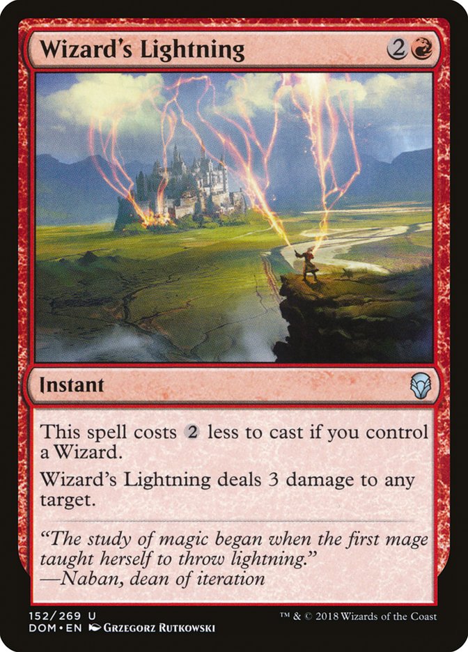 Wizard's Lightning [Dominaria] | Boutique FDB TCG