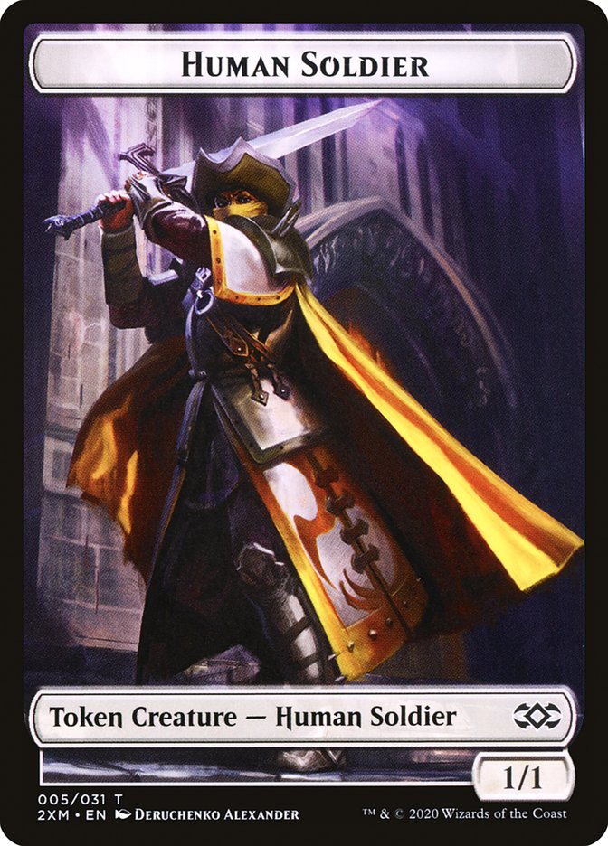 Human Soldier Token [Double Masters Tokens] | Boutique FDB TCG