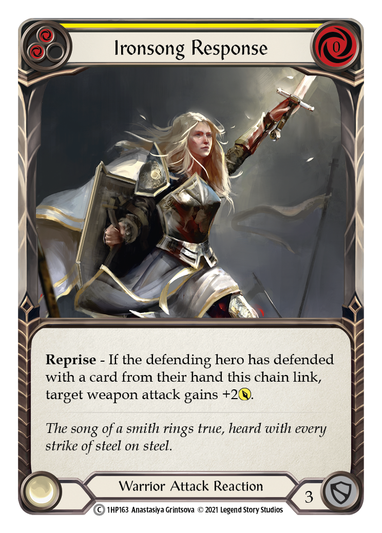 Ironsong Response (Yellow) [1HP163] (History Pack 1) | Boutique FDB TCG