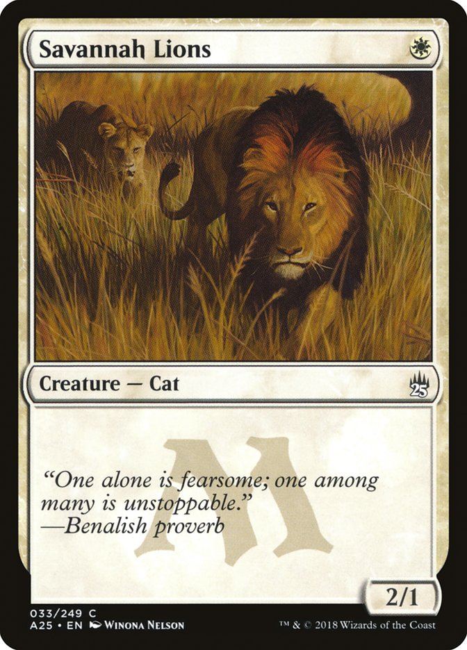 Savannah Lions [Masters 25] | Boutique FDB TCG