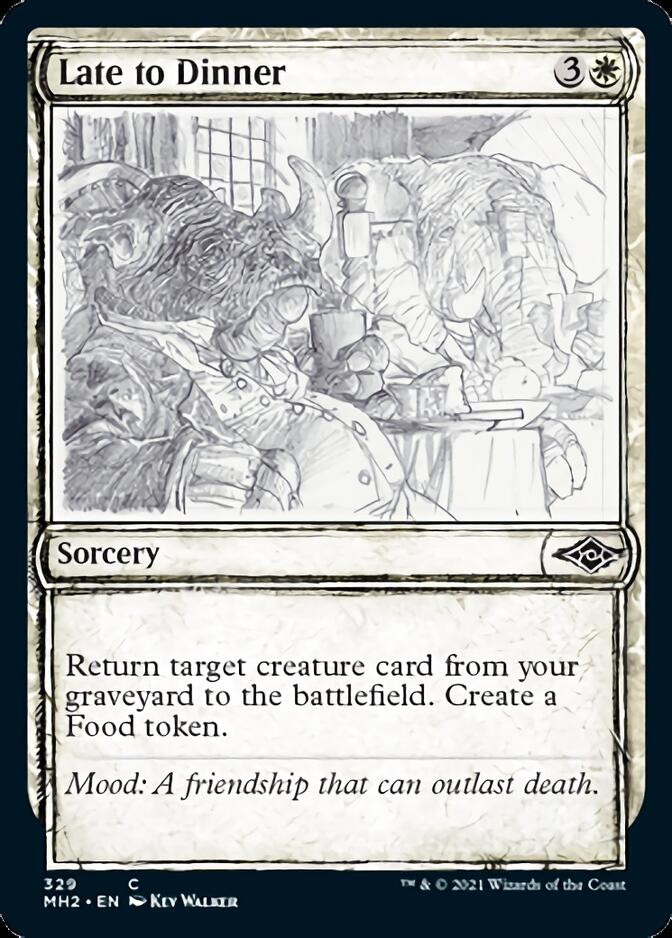 Late to Dinner (Sketch) [Modern Horizons 2] | Boutique FDB TCG