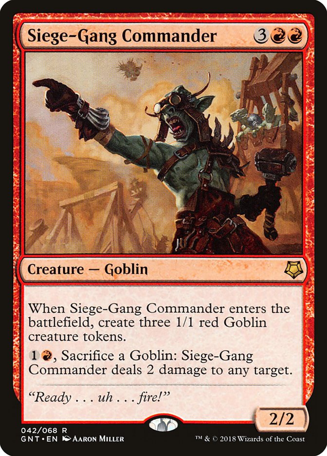 Siege-Gang Commander [Game Night 2018] | Boutique FDB TCG