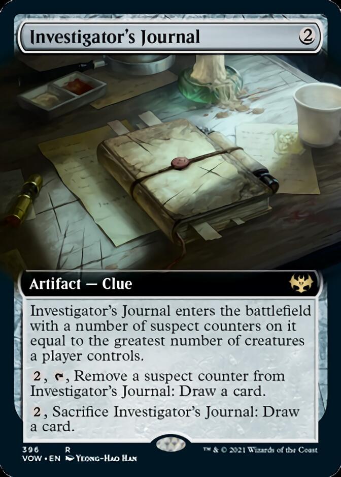 Investigator's Journal (Extended Art) [Innistrad: Crimson Vow] | Boutique FDB TCG